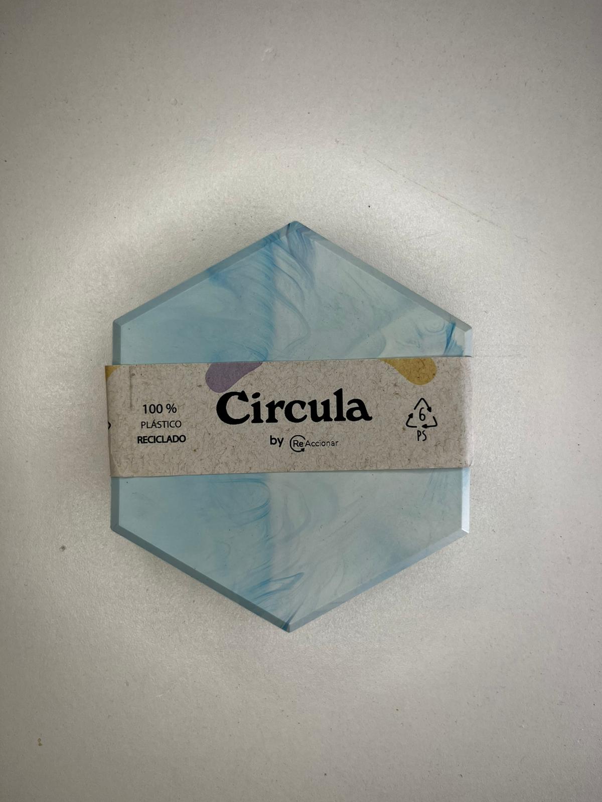 Posavasos Azul y Celeste